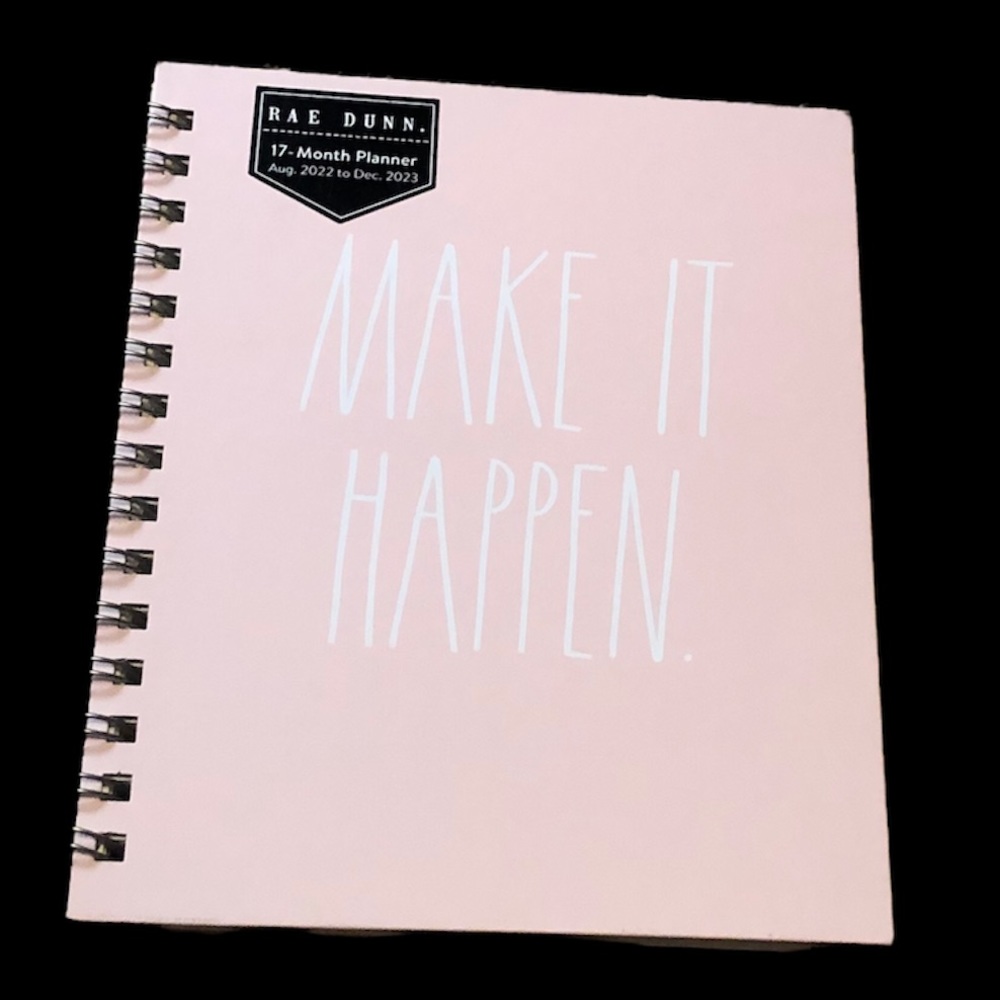 🆕 Rae Dunn MAKE IT HAPPEN Planner 2023 Pink - Picture 14 of 14